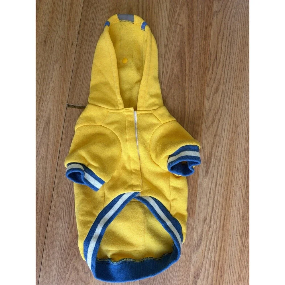 Nickelodeon SpongeBob SquarePants Hooded Dog Hoodie S/M Yellow/Blue/Gray